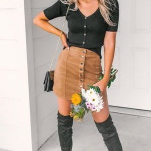 NWT Jack by BB Dakota Suede Skirt